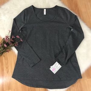 LuLaRoe solid grey Lynnae NWT